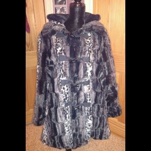 Dennis Basso Faux Fur Water Resistant Puffer